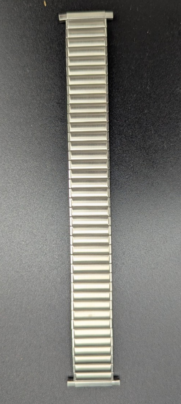 Speidel Silver Twist O Flex Stainless Steel Mens Watch Band